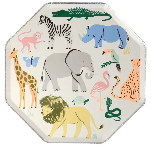 Safari Animal Dinner Plates