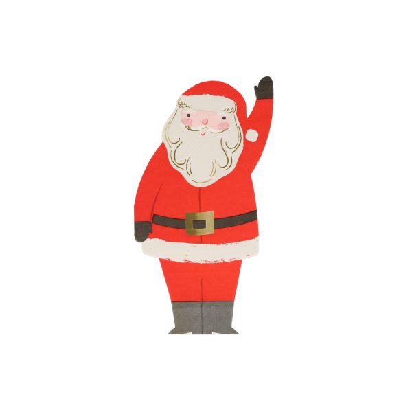 Jolly Christmas Santa Napkins - Imagen 2