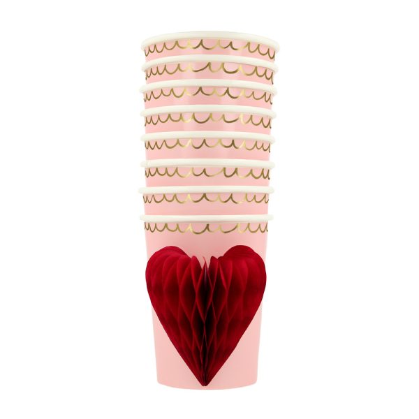 Honeycomb heart cups - Imagen 2