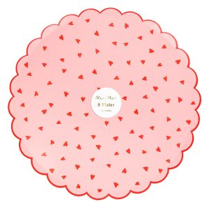 Heart pattern dinner plates