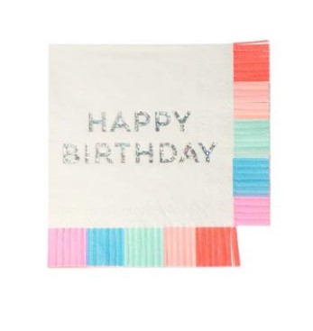 Servilletas Birthday Fringe