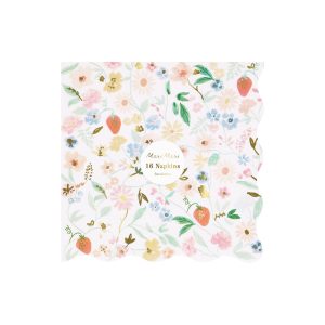 Elegant floral small napkins