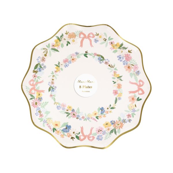 Elegant floral side plates