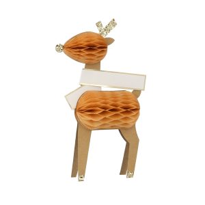 Honeycomb Reindeer Placercards