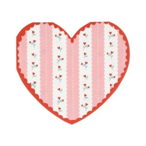 vintage heart napkins
