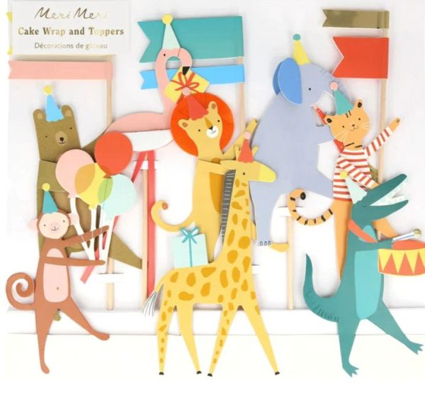 Animal Parade Cake Wrap & Toppers