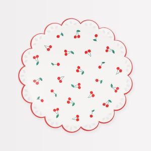 CHERRY PATTERN SIDE PLATES