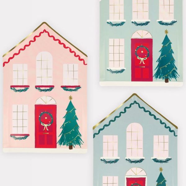 Festive house plates