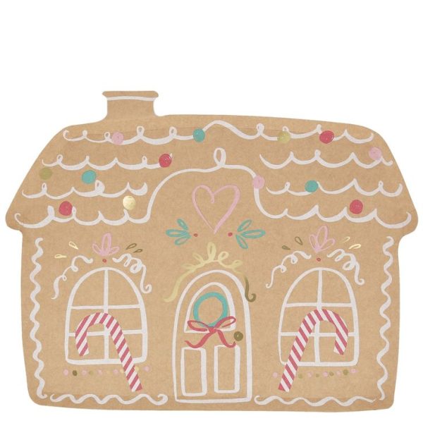 Gingerbread house plates