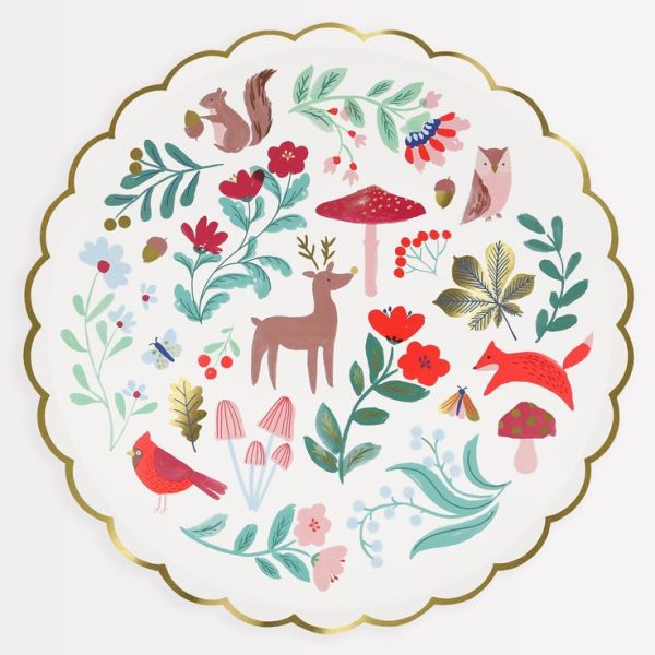 Winter Woodland dinner  plates