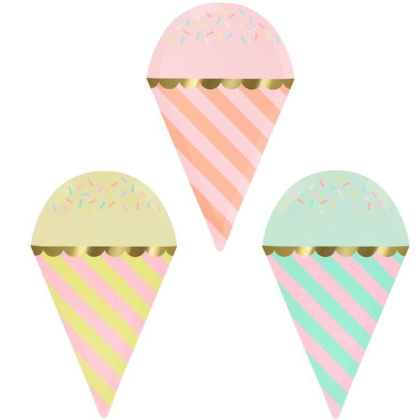 ICE CREAM WITH SPRINKLES PLATES