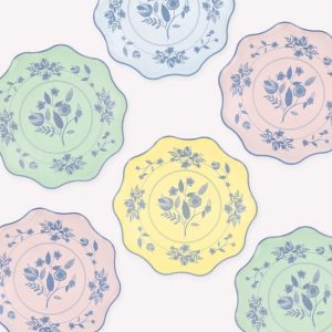 VINTAGE BOTANICAL SIDE PLATES