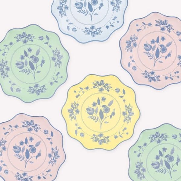 VINTAGE BOTANICAL SIDE PLATES