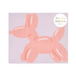Balloon dog napkins