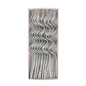 silver swirly candles