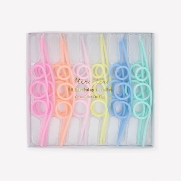 pastel loopy candles